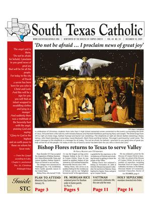 Primary view of object titled 'South Texas Catholic (Corpus Christi, Tex.), Vol. 44, No. 24, Ed. 1 Friday, December 18, 2009'.