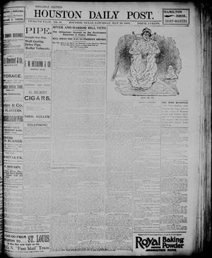 Primary view of object titled 'The Houston Daily Post (Houston, Tex.), Vol. TWELFTH YEAR, No. 56, Ed. 1, Saturday, May 30, 1896'.