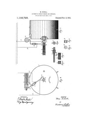 Primary view of object titled 'Automatic Circuit Maker and Breaker'.