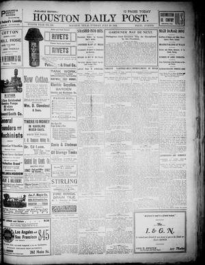 Primary view of object titled 'The Houston Daily Post (Houston, Tex.), Vol. XVIIITH YEAR, No. 116, Ed. 1, Tuesday, July 29, 1902'.