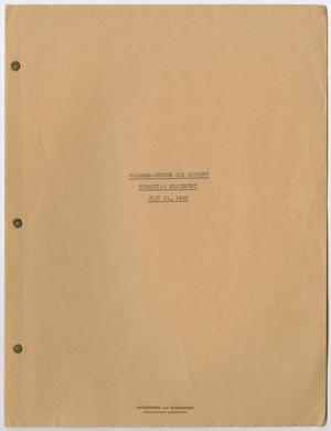 Primary view of object titled 'Plosser-Prince Air Academy Financial Statement: July 31, 1943 #3'.