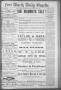 Primary view of Fort Worth Daily Gazette. (Fort Worth, Tex.), Vol. 9, No. 27, Ed. 1, Saturday, February 7, 1885