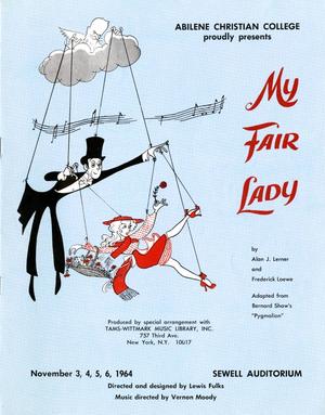 Primary view of object titled '[Program: My Fair Lady, 1964]'.