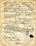Thumbnail image of item number 2 in: '[Letter from Sam Houston to Col. Joseph Ellis, June 1847]'.