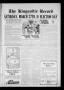 Newspaper: The Kingsville Record (Kingsville, Tex.), Vol. 19, No. 31, Ed. 1 Wedn…