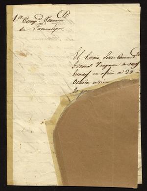 Primary view of object titled '[Letter from Nicasio Sanchez to the Laredo Ayuntamiento, December 3, 1829]'.