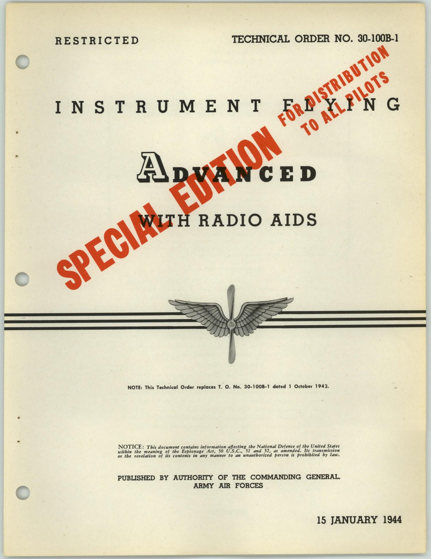Instrument Flying: Basic and Advanced, Special Edition
                                                
                                                    Title Page
                                                