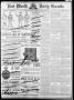 Thumbnail image of item number 1 in: 'Fort Worth Daily Gazette. (Fort Worth, Tex.), Vol. 15, No. 14, Ed. 1, Tuesday, October 28, 1890'.