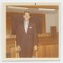 Photograph: [Photograph of Pete Myrick at Murphy Baptist Church]