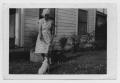 Photograph: [Photograph of Nelle Turney and Dog at Murphy Home]