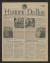 Journal/Magazine/Newsletter: Historic Dallas, Volume 10, Number 5, September-October 1986