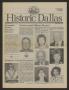 Journal/Magazine/Newsletter: Historic Dallas, Volume 13, Number 3, June-July 1989