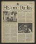 Journal/Magazine/Newsletter: Historic Dallas, Volume 3, Number 4, Fall 1982
