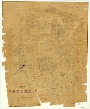 Primary view of object titled 'Map of Polk County'.