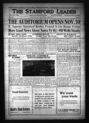 Primary view of object titled 'The Stamford Leader (Stamford, Tex.), Vol. 26, No. 4, Ed. 1 Tuesday, November 3, 1925'.