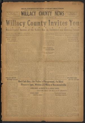 Primary view of object titled 'Willacy County News (Raymondville, Tex.), Vol. 8, No. 6, Ed. 1 Thursday, February 12, 1925'.