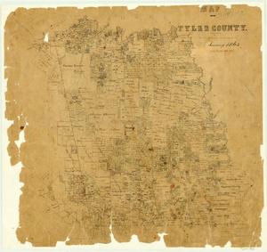 Primary view of object titled 'Map of Tyler County'.