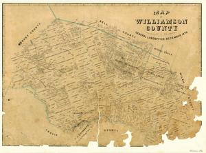 Primary view of object titled 'Map of Williamson County'.