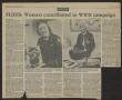 Clipping: [Clipping: Women contributed to WWII campaign]