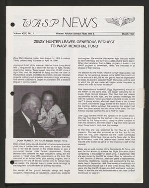 Primary view of object titled 'WASP News, Volume 29, Number 1, March 1990'.