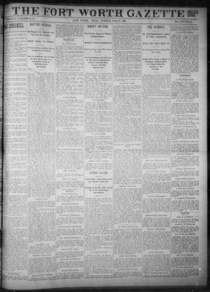 Primary view of object titled 'Fort Worth Gazette. (Fort Worth, Tex.), Vol. 17, No. 216, Ed. 1, Tuesday, June 20, 1893'.
