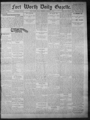 Primary view of object titled 'Fort Worth Daily Gazette. (Fort Worth, Tex.), Vol. 18, No. 42, Ed. 1, Thursday, January 4, 1894'.