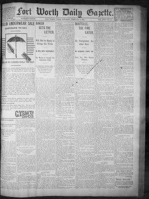 Primary view of object titled 'Fort Worth Daily Gazette. (Fort Worth, Tex.), Vol. 18, No. 72, Ed. 1, Saturday, February 3, 1894'.