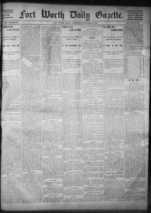 Primary view of object titled 'Fort Worth Daily Gazette. (Fort Worth, Tex.), Vol. 17, No. 300, Ed. 1, Wednesday, September 20, 1893'.