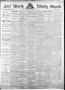 Primary view of Fort Worth Weekly Gazette. (Fort Worth, Tex.), Vol. 18, No. 13, Ed. 1, Friday, March 16, 1888