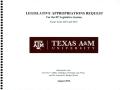 Primary view of Texas A&M University Requests for Legislative Appropriations: 2018 and 2019