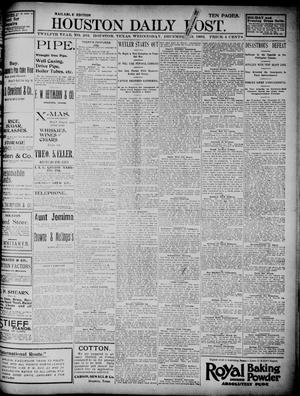 Primary view of object titled 'The Houston Daily Post (Houston, Tex.), Vol. TWELFTH YEAR, No. 263, Ed. 1, Wednesday, December 23, 1896'.