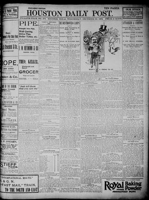 Primary view of object titled 'The Houston Daily Post (Houston, Tex.), Vol. TWELFTH YEAR, No. 270, Ed. 1, Wednesday, December 30, 1896'.
