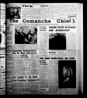 Primary view of object titled 'The Comanche Chief (Comanche, Tex.), Vol. 87, No. 12, Ed. 1 Friday, September 18, 1959'.