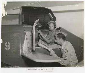 Primary view of object titled '[WASP Hazel Ling Lee and an Instructor]'.
