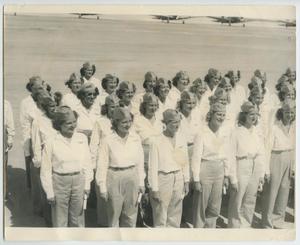 Primary view of object titled '[WASP Trainees in Formation]'.