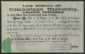 Thumbnail image of item number 1 in: '[Law License for Thomas Middlebrook Willis]'.