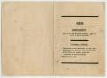 Thumbnail image of item number 3 in: '[Funeral Program for Aubry Klinkman, October 25, 1896]'.
