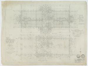 Primary view of object titled 'Sandefer Building, Abilene, Texas: Basement & Footing Plan'.
