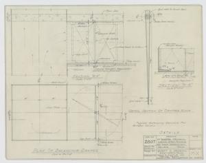 Primary view of object titled 'Sandefer Building, Abilene, Texas: Plan of Balancing Damper'.
