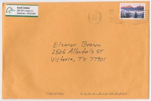 Primary view of object titled '[Envelope Addressed to Eleanor Brown]'.