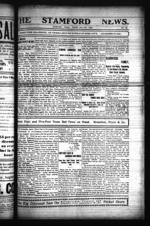 Primary view of object titled 'The Stamford News. (Stamford, Tex.), Vol. 8, No. 22, Ed. 1 Friday, July 26, 1907'.