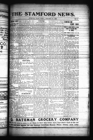 Primary view of object titled 'The Stamford News. (Stamford, Tex.), Vol. 6, No. 51, Ed. 1 Friday, February 16, 1906'.