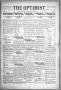 Newspaper: The Optimist (Abilene, Tex.), Vol. 8, No. 30, Ed. 1, Thursday, May 12…