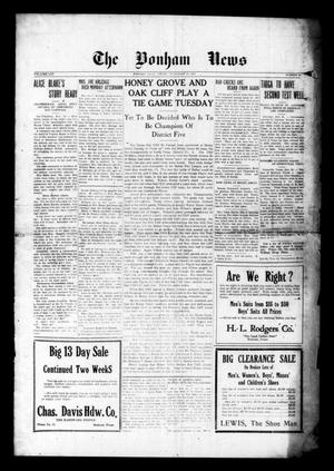 Primary view of object titled 'The Bonham News (Bonham, Tex.), Vol. 56, No. 63, Ed. 1 Friday, November 25, 1921'.