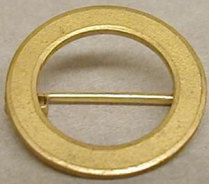 Primary view of object titled '[Round gold tie pin]'.