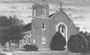 Primary view of object titled '[Catholic Church in Richmond]'.