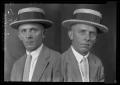 Photograph: [Two Portraits of Man Wearing Hat]