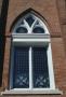 Photograph: [Marvin Methodist Church, (Window detail 1890 Church)]