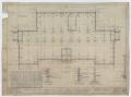Technical Drawing: North and South Ward Schools, Abilene, Texas: Foundation Plan