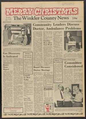 Primary view of object titled 'The Winkler County News (Kermit, Tex.), Vol. 36, No. 79, Ed. 1 Thursday, December 21, 1972'.